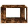 Table basse chêne fumé 51,5x51,5x30 cm bois d'ingénierie 