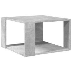 Table basse gris béton 51,5x51,5x30 cm bois d'ingénierie 