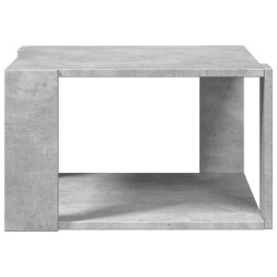 Table basse gris béton 51,5x51,5x30 cm bois d'ingénierie 
