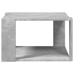 Table basse gris béton 51,5x51,5x30 cm bois d'ingénierie 