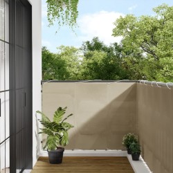 Écran de balcon beige 120x1000 cm 100% polyester oxford 