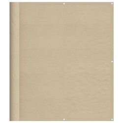 Écran de balcon beige 120x1000 cm 100% polyester oxford 