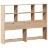 Cadre de lit sans matelas 120x200 cm bois de pin massif 