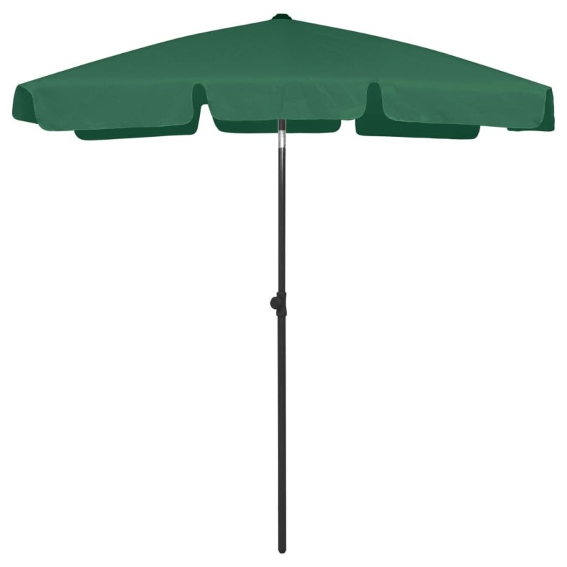 Parasol de plage vert 180x120 cm Parasol de plage vert 180x120 cm
