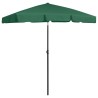 Parasol de plage vert 180x120 cm 