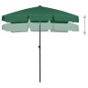 Parasol de plage vert 180x120 cm 