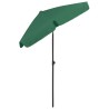 Parasol de plage vert 180x120 cm 