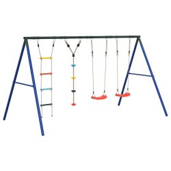 Jeu balançoire extérieur balançoires échelle et corde à disque 