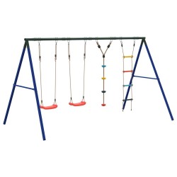 Jeu balançoire extérieur balançoires échelle et corde à disque 