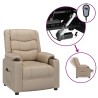 Fauteuil inclinable électrique Cappuccino Similicuir 