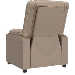 Fauteuil inclinable électrique Cappuccino Similicuir 