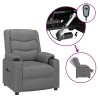 Fauteuil inclinable électrique Gris Similicuir 