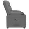 Fauteuil inclinable électrique Gris Similicuir 