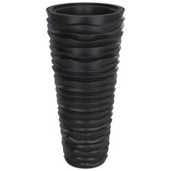 Jardinière et intérieur amovible anthracite aspect rainuré 
