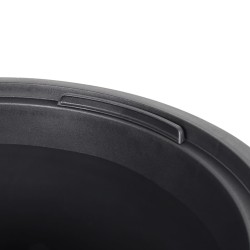 Jardinière et intérieur amovible anthracite aspect rainuré 