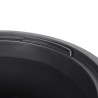Jardinière et intérieur amovible anthracite aspect rainuré 