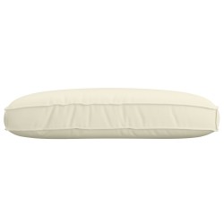 Coussin de Pallet pour Siège Crème 120x80x12 cm Tissu Oxford 