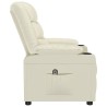 Fauteuil inclinable électrique Crème Similicuir 