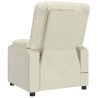 Fauteuil inclinable électrique Crème Similicuir 