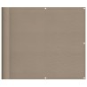 Écran de balcon taupe 90x1000 cm 100% polyester oxford 