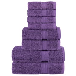 Ensemble de serviettes de qualité supérieure SOLUND 8pcs violet 