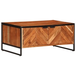Table basse 90x55x40 cm bois massif d'acacia 