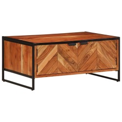 Table basse 90x55x40 cm bois massif d'acacia 