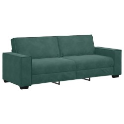 Canapé à 3 places Vert foncé 180 cm Velours 