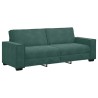 Canapé à 3 places Vert foncé 180 cm Velours 