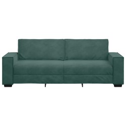 Canapé à 3 places Vert foncé 180 cm Velours 