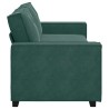 Canapé à 3 places Vert foncé 180 cm Velours 