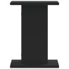 Supports de haut-parleurs 2 pcs noir bois d'ingénierie 