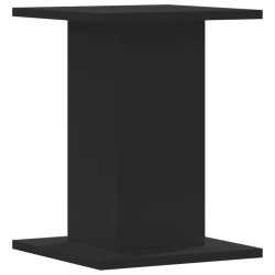 Supports de haut-parleurs 2 pcs noir bois d'ingénierie 