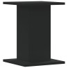 Supports de haut-parleurs 2 pcs noir bois d'ingénierie 