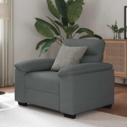 Fauteuil gris foncé 60 cm tissu 