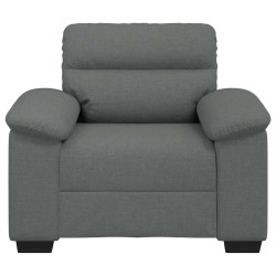 Fauteuil gris foncé 60 cm tissu 