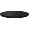 Dessus de table Noir Ø50x2,5 cm Bois de pin massif 