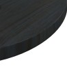 Dessus de table Noir Ø50x2,5 cm Bois de pin massif 