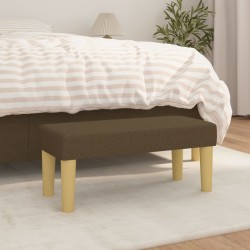 Banc Marron foncé 70x30x30 cm Tissu 