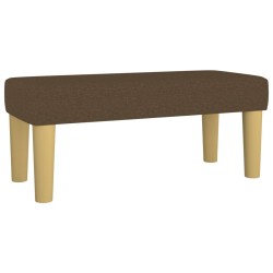 Banc Marron foncé 70x30x30 cm Tissu 