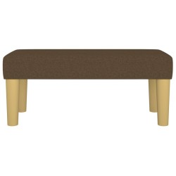 Banc Marron foncé 70x30x30 cm Tissu 