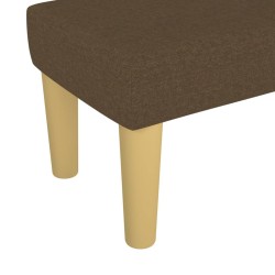 Banc Marron foncé 70x30x30 cm Tissu 