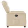 Fauteuil inclinable électrique Crème Tissu 