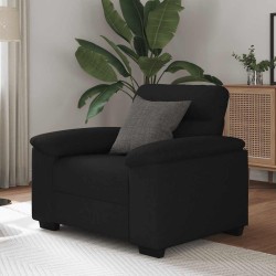 Fauteuil noir 60 cm tissu 