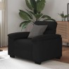 Fauteuil noir 60 cm tissu 