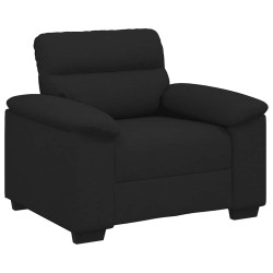 Fauteuil noir 60 cm tissu 