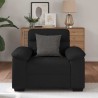 Fauteuil noir 60 cm tissu 