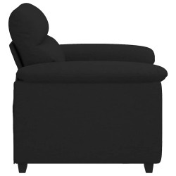 Fauteuil noir 60 cm tissu 