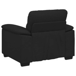 Fauteuil noir 60 cm tissu 