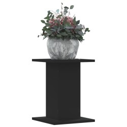 Supports pour plantes 2 pcs noir 30x30x40 cm bois d'ingénierie 